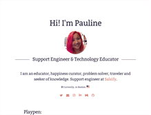 Tablet Screenshot of paulinechin.com